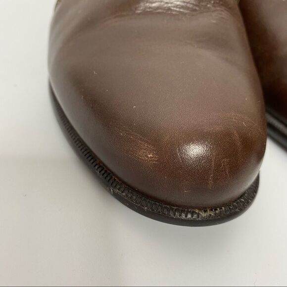 Munro Brown Leather Booties Size 7WW - Picture 8 of 8